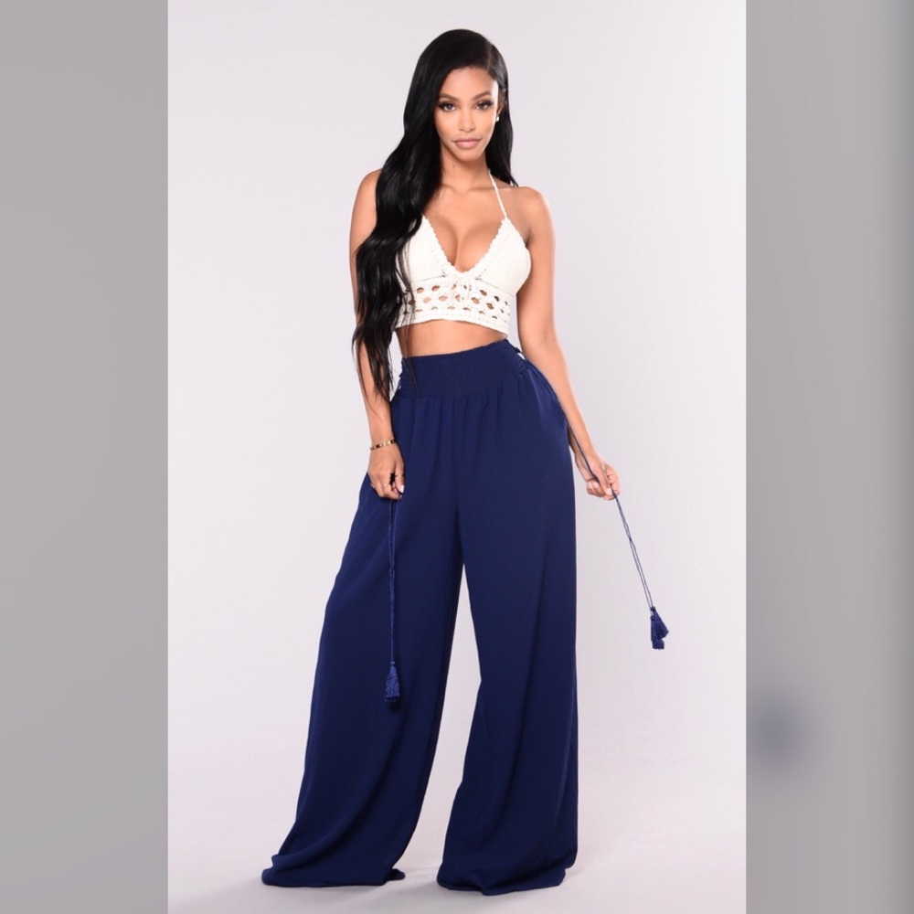 High-Waisted Wide Leg Pant